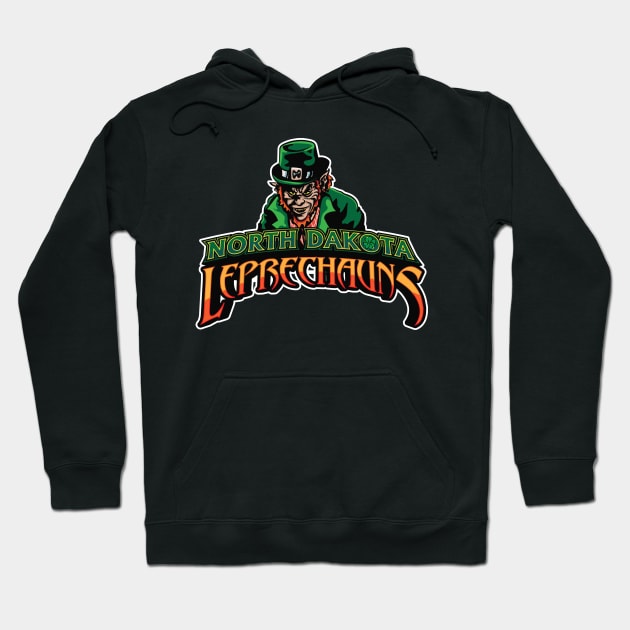 North Dakota Leprechauns Hoodie by Qspark